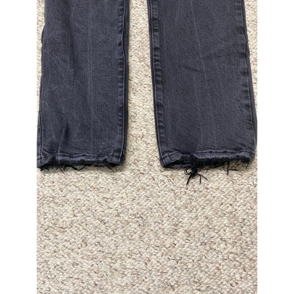 8/29 Good American High Rise Good Legs Straight With Darted Back Pockets Black - Picture 3 of 8